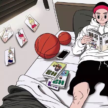 篮球媳妇漫画漫画田男孩与老图片